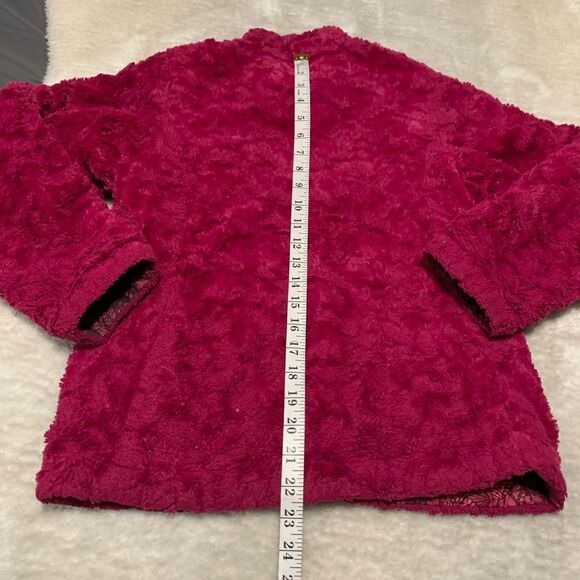 The North Face Girl's Puffer Jacket Mossbud Reversible Butterfly Pink L 14-16 - Picture 7 of 9